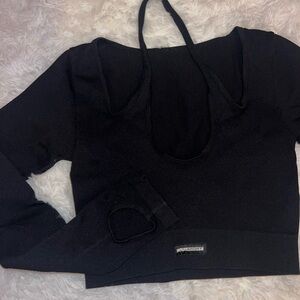 Black Long Sleeve Active Top